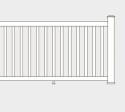 2 x 4-Inch X 12-Foot Natural Composite Handrail